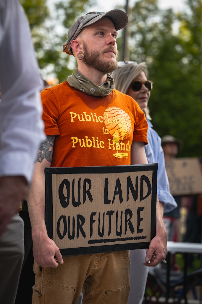 Thousands gather across Wyoming to protest proposal to sell public land