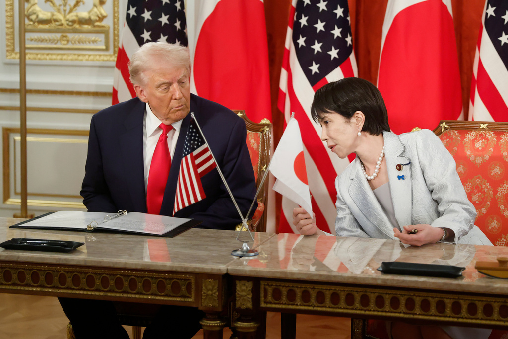 Trump bonds with Japan’s new prime minister and says her nation is delivering on US investments