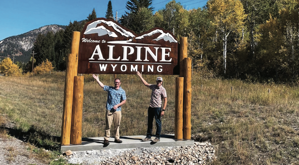 Alpine signs placed in three locations
