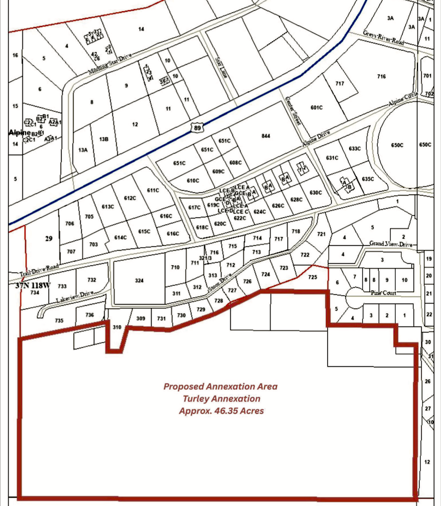 Alpine Planning and Zoning hearing for the Turley annexation April 14