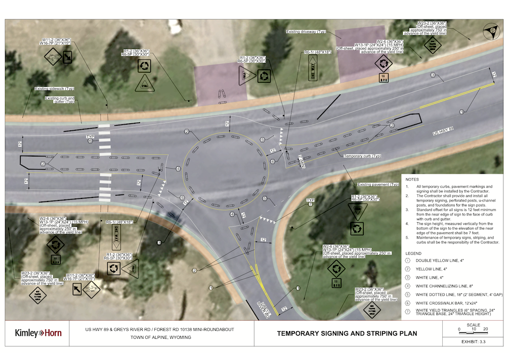 Alpine to test temporary roundabout on Highway 89